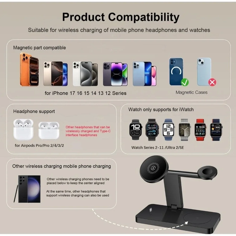 4 In 1 Magnetic Wireless Charger